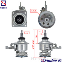 Kopling mesin cuci Poros pendek Double ratchet